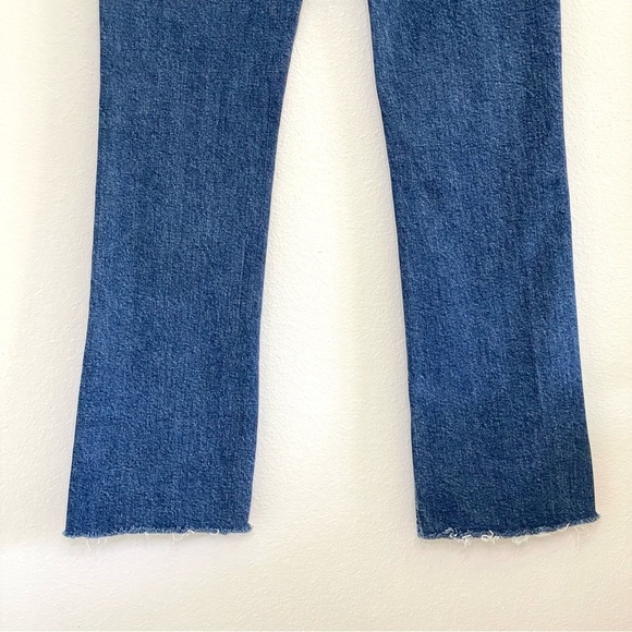 Free People We The Free Emmy Split Hem High Waist Boot Cut Jeans Medium Blue 27 - Picture 6 of 11